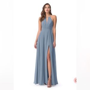 AZAZIE Evalleen Dusty Blue Bridesmaids Dress - Custom Size